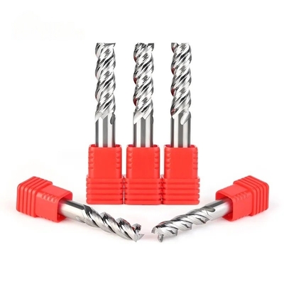 HRC50° Procesamiento general de carburo 4 Flutes de tungsteno cortador de molino de extremo plano