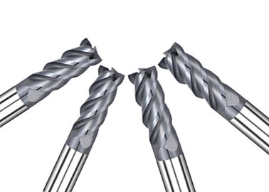 HRC68° Flat 4 Flute Carbide End Mill Alta velocidad Alta dureza Larga vida útil